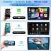 Bobuluo Car Stereo Radio for Fiat 500 2016 2017 2018 2019 with Wireless Carplay Android Auto 7'' Android Touch Screen Bluetooth Car Radio with GPS WiFi FM Head Unit with AHD Backup Camera-2+32G view 3