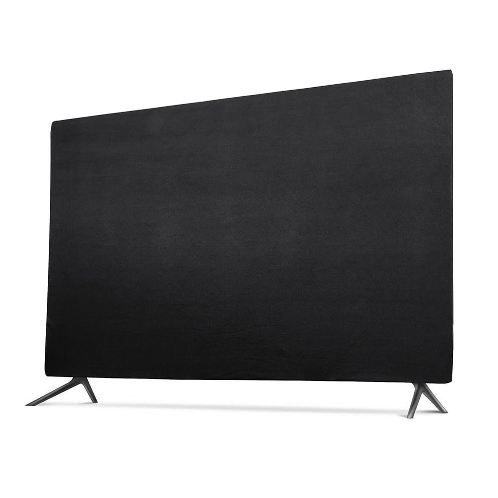 Indoor TV dust cover, with elastic and soft fabric that can stretch without damaging the screen, suitable for most brand TVs(76-85 inches)
