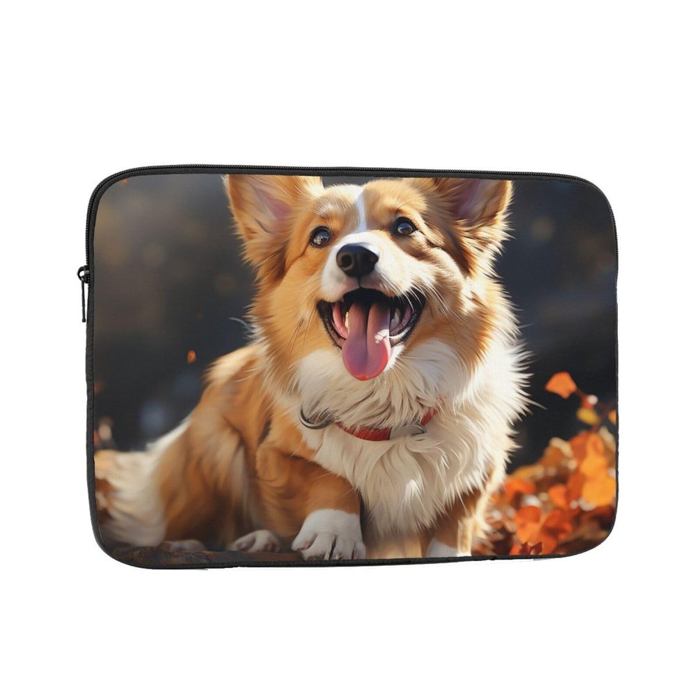 Laptop Case Sleeve Cute Corgi Dog Laptop Bag Computer Carrying Case 12 Inch Notebook Protective Sleeve Cover