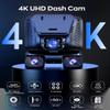4K Dash Cam 360 View,4 Channel Front and Rear Dash Camera for Cars,Built-in 5GHz Wi-Fi GPS, Voice Control, Free 128G Card,Night Vision,24H Parking Mode,G-Sensor view 3