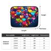 10 Inch Laptop Sleeve Bag Waterproof Shockproof Laptop Case Bag Colourful Heart Computer Skin Bags Lightweight Tablet Carrying Case view 4