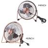 4/6inch Small USB Desk Fan Quiet Fan Metal Strong Airflows 360 Degree Adjustable Cooling Fan For Desktop Outdoor view 3