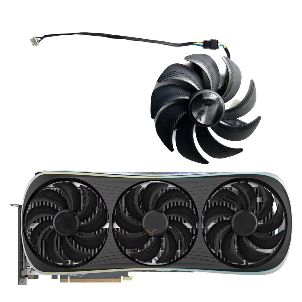 105MM Cooling Fan GPU Fans for ZOTAC RTX4080 4080S 4090 AMP Extreme AIRO Graphics Card Cooling Fan (Fan-C)