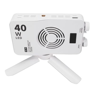 40W RGB Video Light, 3000-7000K Adjustable LED Panel with Dimmable Brightness, Portable Photography Light for Streaming, VLOG, Outdoor, 1/4 Mount for Stand