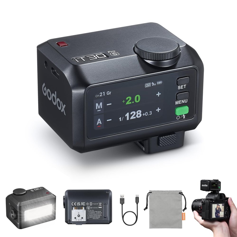 Godox iT30Pro S iT30Pro-S Mini Flash for Sony, 2.4G 1/8000s HSS Sony Flash
