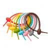 10 Pieces Silicone Ties 6.88inch Reusable Rubber Twist Ties for Snack Bag Sealing Cable Management Household Snake Holder All-purpose Ties Fresh Color Self-locking Fastening view 1