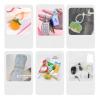 10 Pieces Silicone Ties 6.88inch Reusable Rubber Twist Ties for Snack Bag Sealing Cable Management Household Snake Holder All-purpose Ties Fresh Color Self-locking Fastening view 4