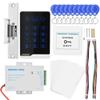 Door Access Control Kit with Supply, Card Password Entry, Ideal for Business Security, Durably Metal Construction, Installation on Wooden, Metal or Doors view 1