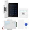 Door Access Control Kit with Supply, Card Password Entry, Ideal for Business Security, Durably Metal Construction, Installation on Wooden, Metal or Doors view 2