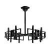 4 tv ceiling mount for 32-65 inch Flat Screen Displays, 360 Swivel Full Motion, Tilt, Height Adjustable 4 sided ceiling TV mount, four tvs ceiling mount Support 4 screens440 Lbs Capacity (4 screens) view 1