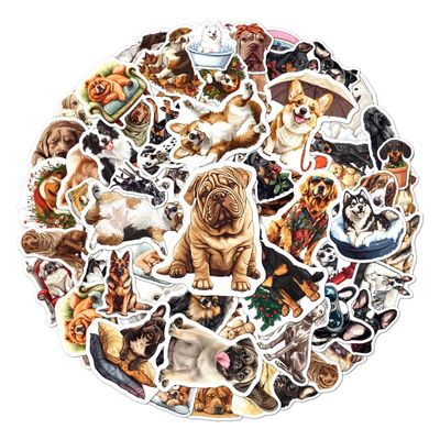 108 PCS Cute Dog Stickers for Kids, Waterproof Vinyl Animal Puppy Decals for Laptop, Phone, Water Bottle, Skateboard, Scrapbook, Party Favors Gifts for Teens, Boys and Girls