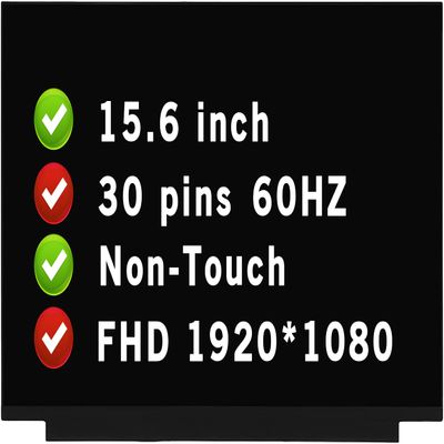 15.6" Replacement for Acer Aspire 3 A315-23 Series FHD 1080P 30Pin Non-Touch LCD Screen Display Panel