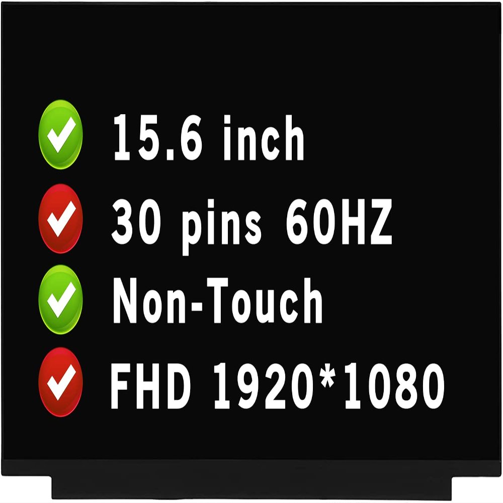 15.6" Replacement for Acer Aspire 3 A315-23 Series FHD 1080P 30Pin Non-Touch LCD Screen Display Panel