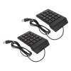 Tomantery Wired Numpad, Wired Number Pad USB Connection 18 Keys Widely Used Plug and Play for Bank (2pcs) view 1
