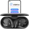 viaim OpenNote AI Voice Recorder Earbuds - Open Ear with FlashRecord Instant Audio, Call Recording, Transcription & AI Summary, 2-in-1 AI Note Taker for Meetings, Driving & Sports, Black view 1