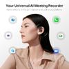 viaim OpenNote AI Voice Recorder Earbuds - Open Ear with FlashRecord Instant Audio, Call Recording, Transcription & AI Summary, 2-in-1 AI Note Taker for Meetings, Driving & Sports, Black view 2