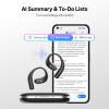 viaim OpenNote AI Voice Recorder Earbuds - Open Ear with FlashRecord Instant Audio, Call Recording, Transcription & AI Summary, 2-in-1 AI Note Taker for Meetings, Driving & Sports, Black view 4