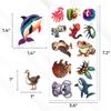 108PCS Cute Animal Stickers Pack, Waterproof Vinyl Animal Decals for Kids, Decorative Stickers for Laptop, Water Bottle, Phone, Skateboard, Guitar, Cars, Scrapbook, Party Favors view 3