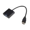 LINGQE 1080P HDMI-Compatible to Adapter Converter Cable HDMI Male to Famale Digital Analog Converter for Tablet PC TV(Black) view 2