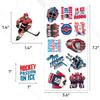 108 PCS Ice Hockey Stickers Pack, Waterproof Vinyl Decals for Water Bottles, Laptop, Phone, Skateboard, Sports Team Party Decorations, Gifts for Hockey Fans Teens Kids Adults view 3
