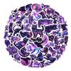 108 PCS Cat Vinyl Stickers, Waterproof Cosmic Cat Decals for Kids Teens Adults, Cute Purple Starry Sky Stickers for Water Bottles, Laptops, Phone, Skateboards, Journals, Gifts view 1