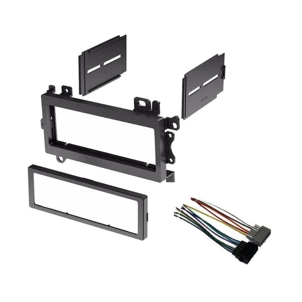 Debrroce Stereo Dash Install Kit Installation Trim Piece w/Wire Harness for Grand Cherokee 96-98 for Wrangler 97-02 for Cherokee 97-01 for Grand Cherokee 96-98 for Voyager 84-00 CSRDIKITPWWH