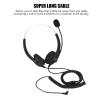 Multi-Wits Lossless Sound Call Center Headset with 330 Revolving Earmuffs, Noise Cancelling Function, Super Cable for Clear Communication (2.5mm Elbow) view 3