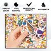 108PCS Cute Duck Vinyl Stickers, Funny Cartoon Waterproof Decals for Water Bottle, Laptop, Skateboard, Phone, Scrapbook, Helmet, Ideal Gift for Kids Teens Adults, Duck Aesthetic view 4