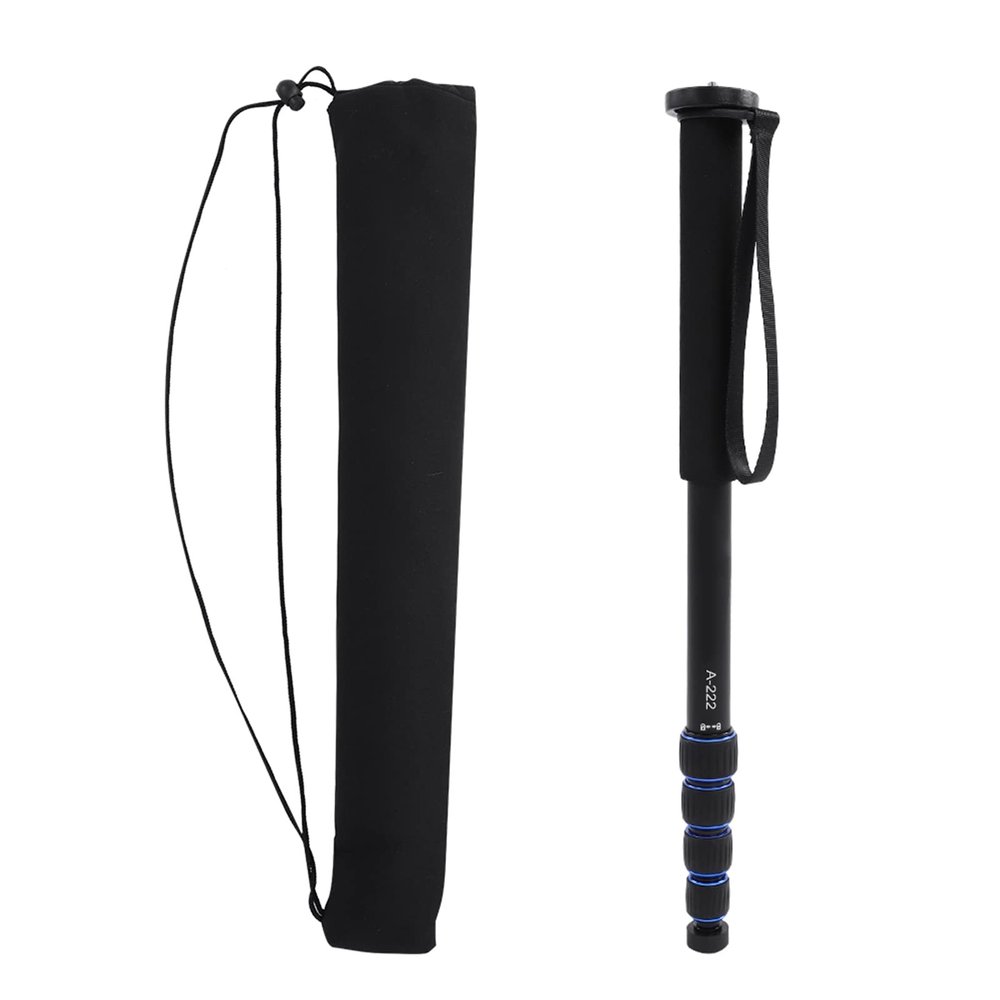 A 222 Aluminum Alloy Monopod Base for SLR Camera, dust Locking System, Screw, and Aluminum Alloy Pin Tube, Connects with Hydraulic Stabilizer