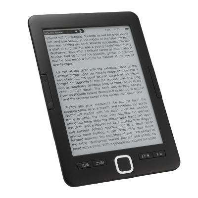 E Book Reader, 8G 128MB 6 Inch Ink Screen Portable Electronic Book Reader, Glare Liberate Eye Friendly Customized Reading Pocket Book Supports Multiple Text Image Formats Text