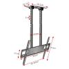 Ceiling TV Mount Bracket for 55-100 Inch LED Display, Adjustable 3/-20 Angle, Max VESA 900x400mm, Double Pole Hanging TV Bracket view 2