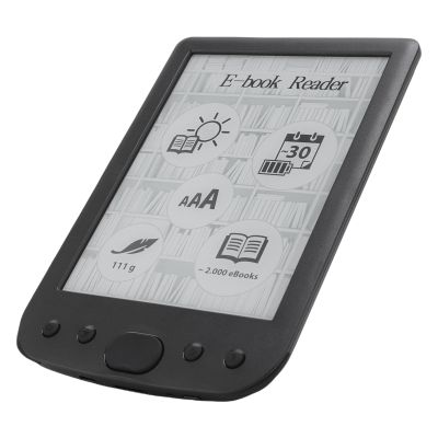 Zunate 6 Inch E Reader with 800x600 HD Touch Screen, Eye Friendly Display Lightweight Portable E Book Reader for Students Professionals (8G)
