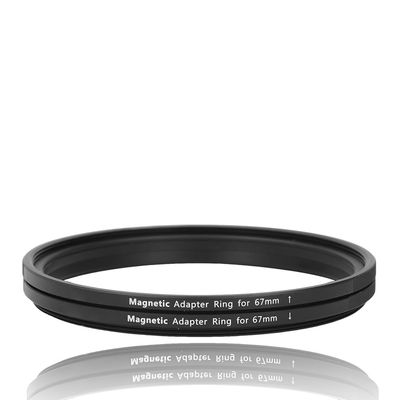 67mm Filter Step Up Adapter Ring, Aluminum Alloy Thread to Magnetic Conversion Kit for Camera Lens Filters (67-67mm) with Secure Locking System