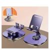 BCJDIEIV 360 Rotation Portable Tablet Holder Folding Lazy Desktop Mobile Stand Mount Bracket(Purple) view 2