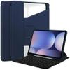 Anti-yellowing tablet cover Compatible with Samsung Galaxy Tab S10 Plus Case/S10+ 5G 12.4" 2024 SM-X820 Case with Wireless Keyboard&S Pen Holder,Swivel Stand Flip Smart Tablet Cover Auto Sleep/Wake Ta view 1