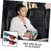ELAYARD 4pcs Glasses for Movies and Tv Lightweight Plastic Eyewear for Projectors and Computer Use for Friends Gatherings Enjoy Lifelike Effects view 2