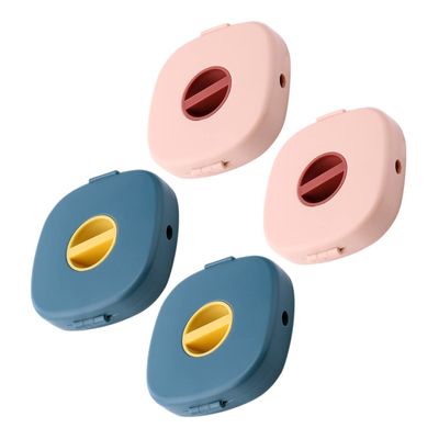 TEHAUX 4pcs Cable Management Box Retractable Cable Clips Cord Organizer Tangle Wire Covers for Cords Portable Storage Box Electronics Organizer Phone Holder