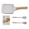 Yaregelun Tamagoyaki Pan Nonstick Japanese Omelette Pan Egg Roll Detachable Anti Scalding Handle for Stove Kitchen Accessories B view 1