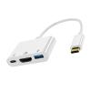 Pro USB C Adapter USB C to DisplayPort HDMI Docking Station 3 TY>pe C to HDMI DP Converter for Macs(C to DP 1.2 USB PD) view 2