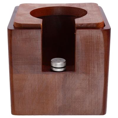 Yaregelun Espresso Tamper Stand - Wooden Coffee Portafilter Holder for 51/53 Filters, Kitchen Coffee Distributor Accessories
