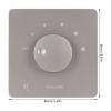 Tyenaza Volume Control, 50W Wall Mount Volume Control Professional Safety 5 Gears Tuning Knob Volume Controller Knob and Cable for Car Motorcycle Speakers Home Theater (Grey) view 3