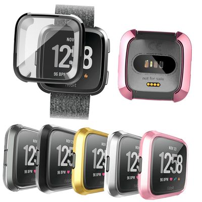 FELTECHELECTR TPU Watch Band for Fitness Tracker Black Coated Protective Case Scratch Resistant Sports Accessory Design for Active Wearers