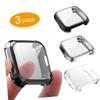 FELTECHELECTR TPU Watch Band for Fitness Tracker Black Coated Protective Case Scratch Resistant Sports Accessory Design for Active Wearers view 3