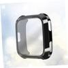 FELTECHELECTR TPU Watch Band for Fitness Tracker Black Coated Protective Case Scratch Resistant Sports Accessory Design for Active Wearers view 4