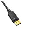 LINGQE DP Display Port to HDMI-Compatible Adapter Converter 1.8m Cable 2k 4k 1080p for Desktop PC TV M>oni>tor Projector view 3