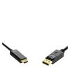 LINGQE DP Display Port to HDMI-Compatible Adapter Converter 1.8m Cable 2k 4k 1080p for Desktop PC TV M>oni>tor Projector view 4