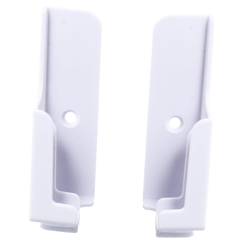 KALLORY 1pair Wall-Mounted Adjustable Phone and Tablet Bracket Slot Holder for Smooth Easy Adhesive Installation for Home Office and Living Spaces