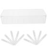 NUOBESTY 1Set Cord Storage Box with Lid Cable Organizer with Ties Durable Desk Cable Management Case for USB Charge Cables Office and Home Use Design for Easy Access view 1