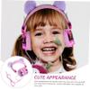 FELTECHELECTR Noise Cancelling Boys and Girls Headphones Plush Over Ear Headset for School Girl Headphones Volume Control view 3