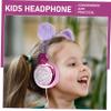 FELTECHELECTR Noise Cancelling Boys and Girls Headphones Plush Over Ear Headset for School Girl Headphones Volume Control view 4